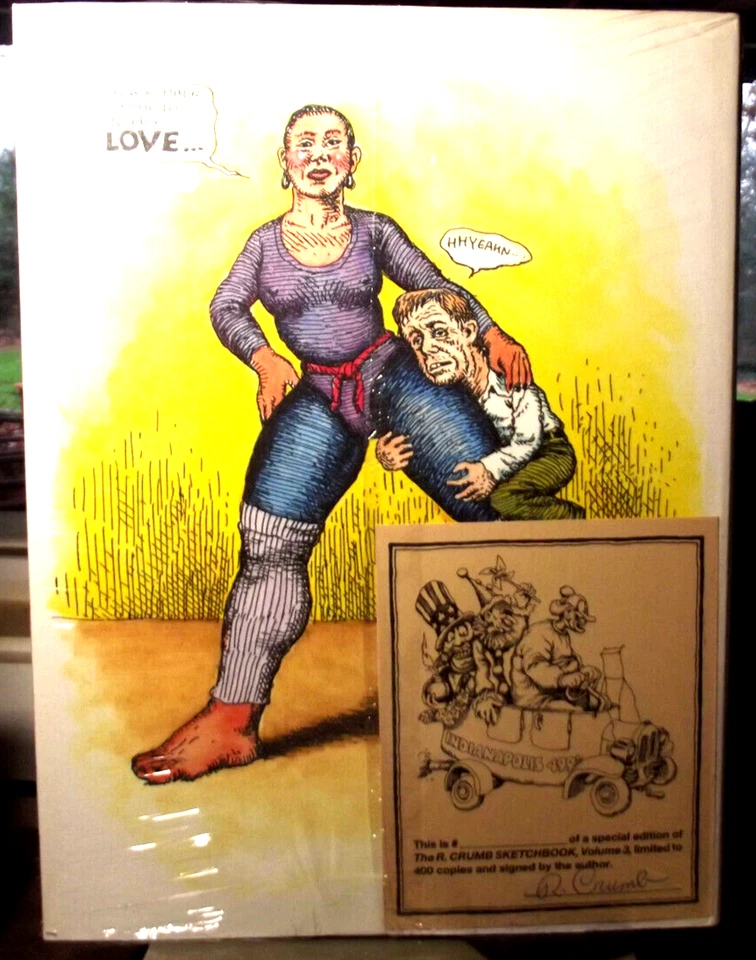 Taschen R CRUMB SKETCHBOOK VOLUME 3, 1975-1982 NEW HC.DJ. Sealed & Signed Card - Image 2 of 4