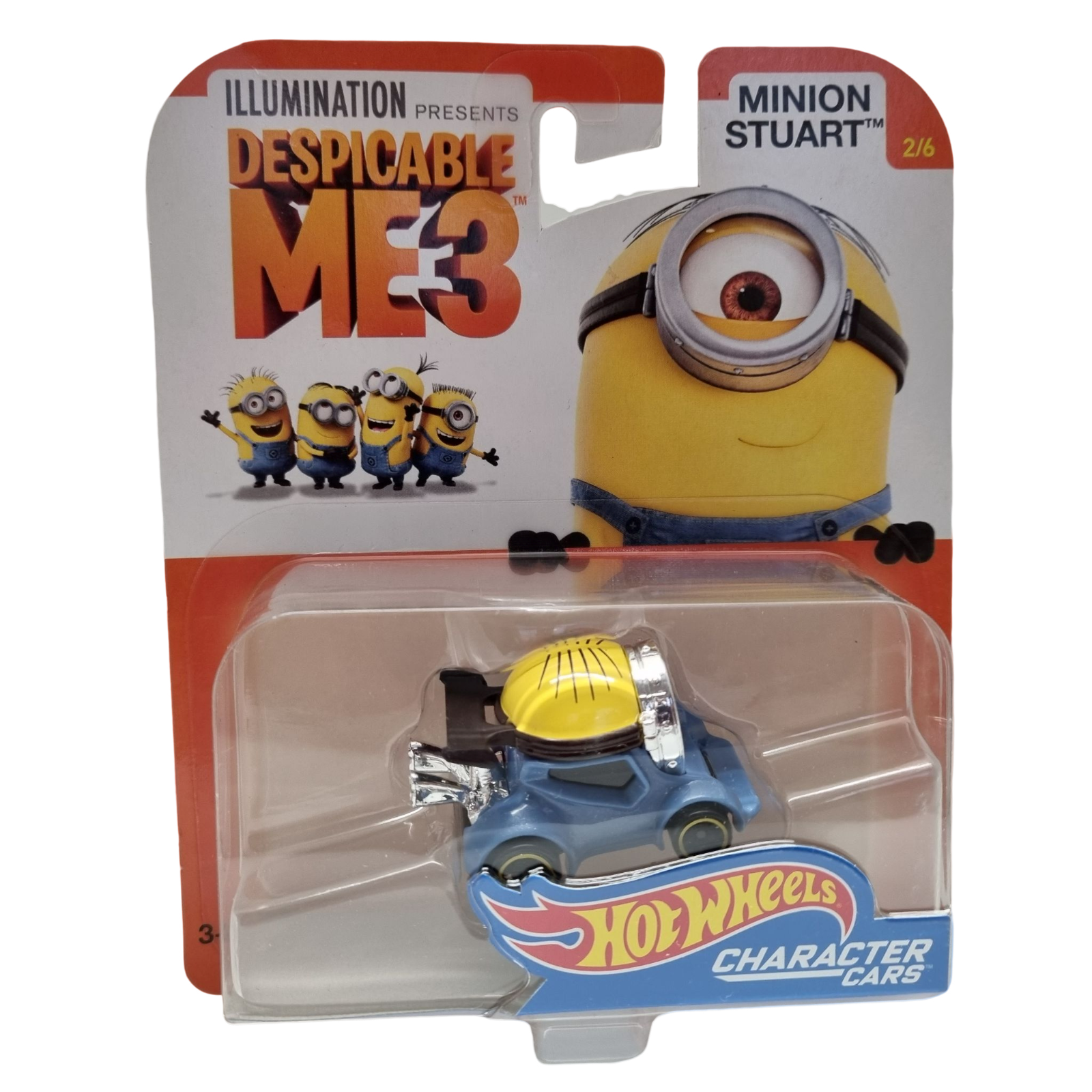 2016 Hot Wheels Despicable Me 3 Character Cars Minion Dave 1/6 for 