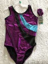 danskin leotard girls Size XL 14/16 With Matching Scrunchie. Bramd New