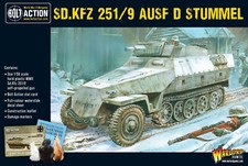 Sd.Kfz 251/9 Ausf D Stummel Halftrack German WWII Bolt Action Warlord Games