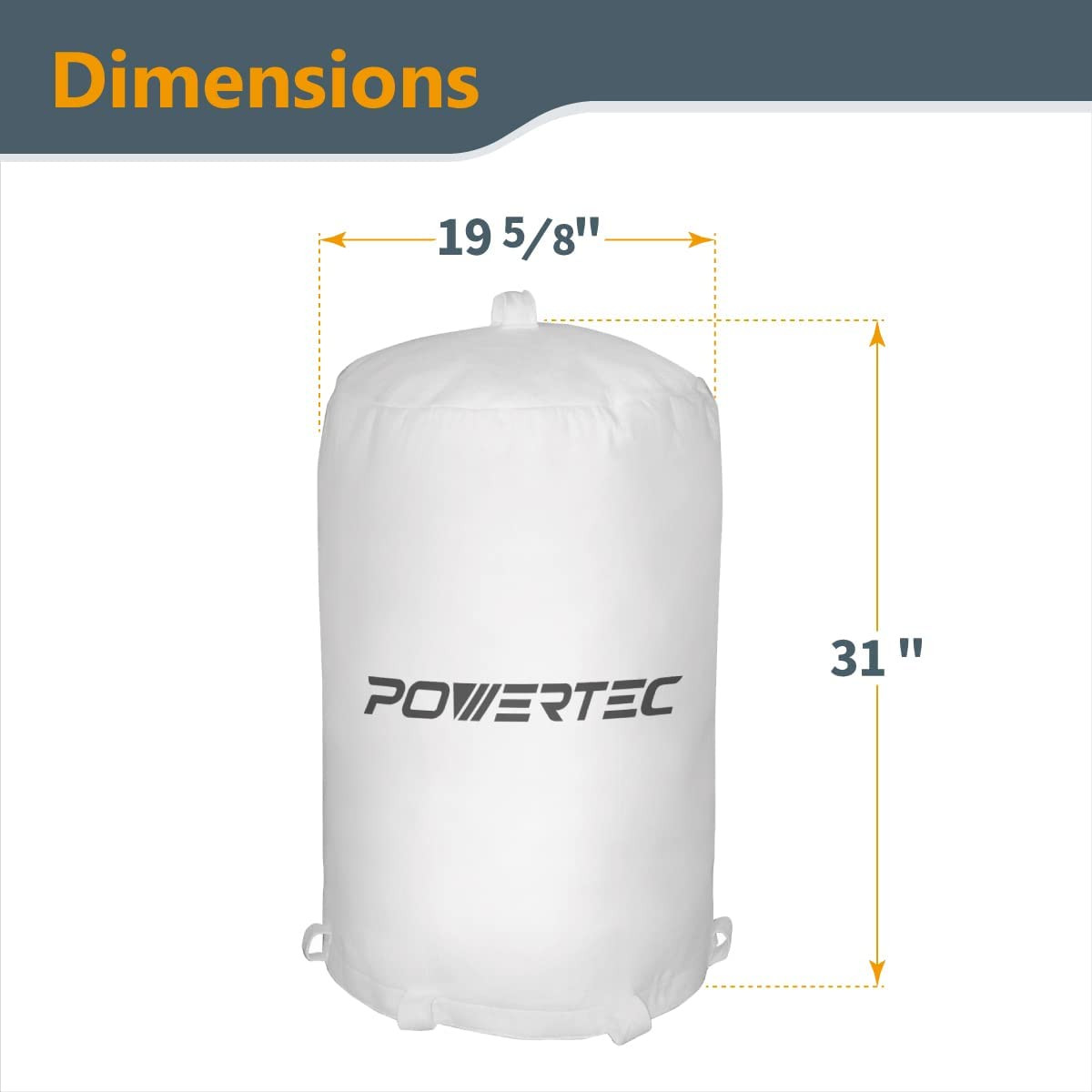 70333 Dust Collector Bag, 21&Prime; X 31", 1 Micron Filter