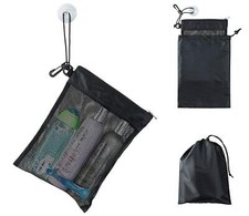 Shower Bag Tote Mesh Caddy Toiletry Organizer 12 l X 9 w Compact And Lightweight