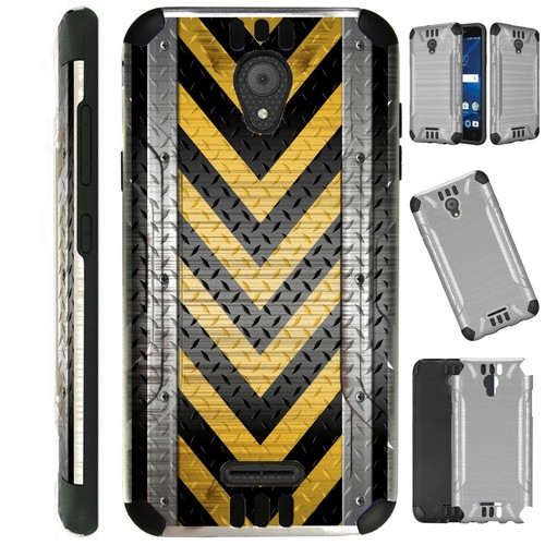 SILVERGUARD For TCL A1 / Alcatel Insight Phone Case Brush Hybrid Cover J10 - Photo 6 sur 9