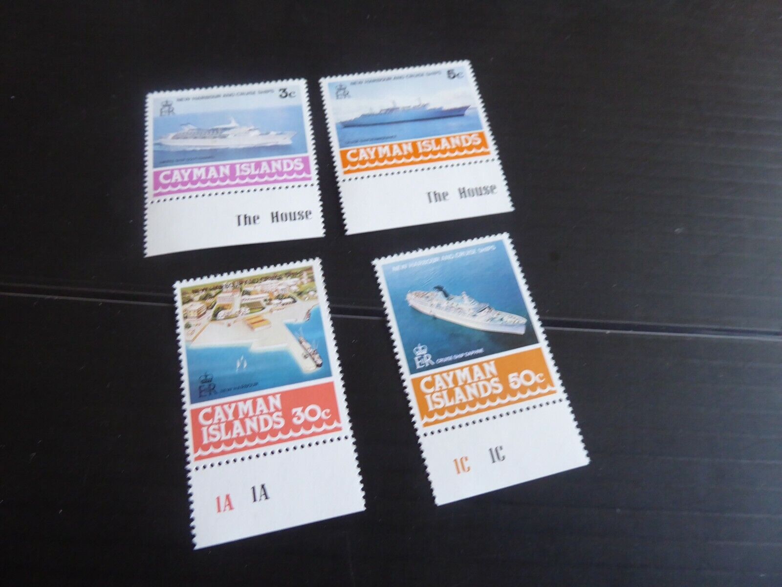 CAYMAN ISLANDS 1978 SG HARBOUR NEW 441-444 Austin Ranking TOP20 Mall MNH