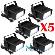 LED White Stage Strobe Lights Flash Disco Halloween Xmas Party DJ Strobe Light