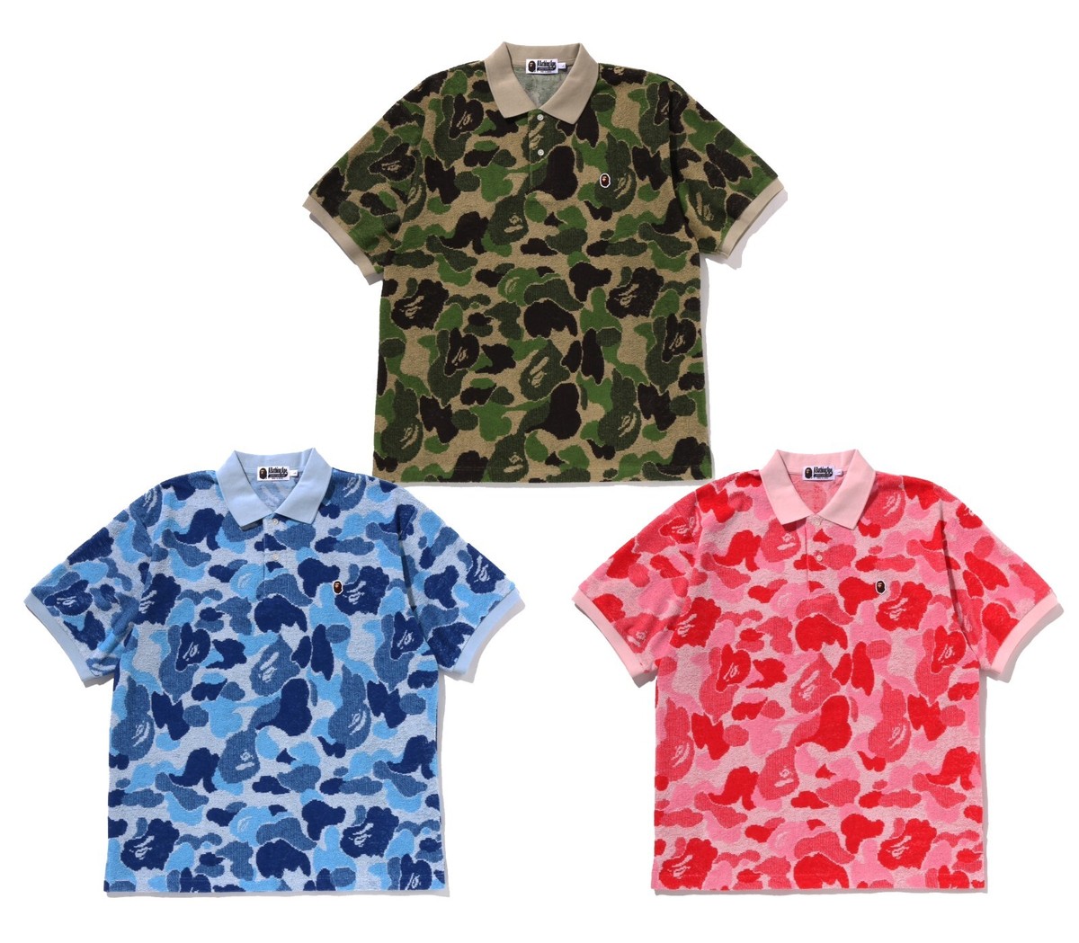 Bape Polo Shirt A BATHING APE® Abc Camo Open Collar Ss Shirts Bape 