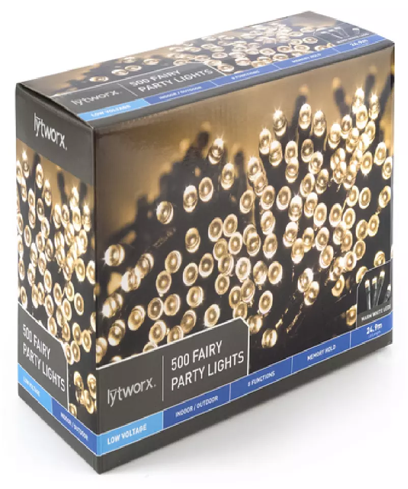 Lytworx 500 warm white led fairy on sale party lights