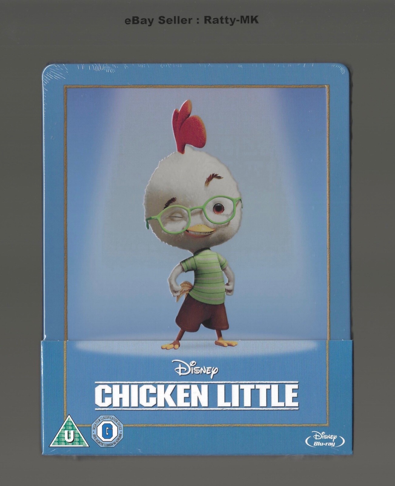 DISNEY'S CHICKEN LITTLE - UK EXCLUSIVE BLU RAY STEELBOOK - NEW & SEALED