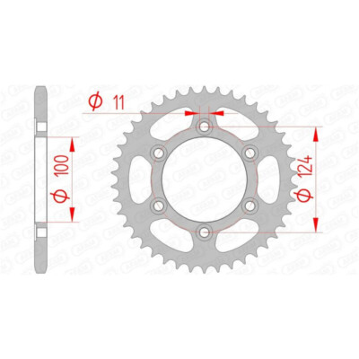Standard Stahlritzel hinten 50602 - 520 AFAM 50602-45 907 MULTISTRADA SL MONSTER