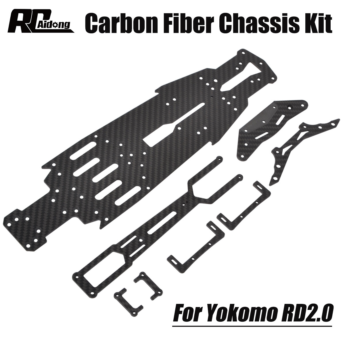 RD2.0 シャーシ Carbon Chassis Kit for Yokomo RD2.0 1/10 RWD Drift Car Upgrades