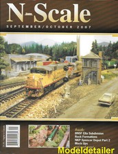  N-Scale Sept.07 BNSF Ella Subdivision NKP Spencer Depot Rock Formations PRR