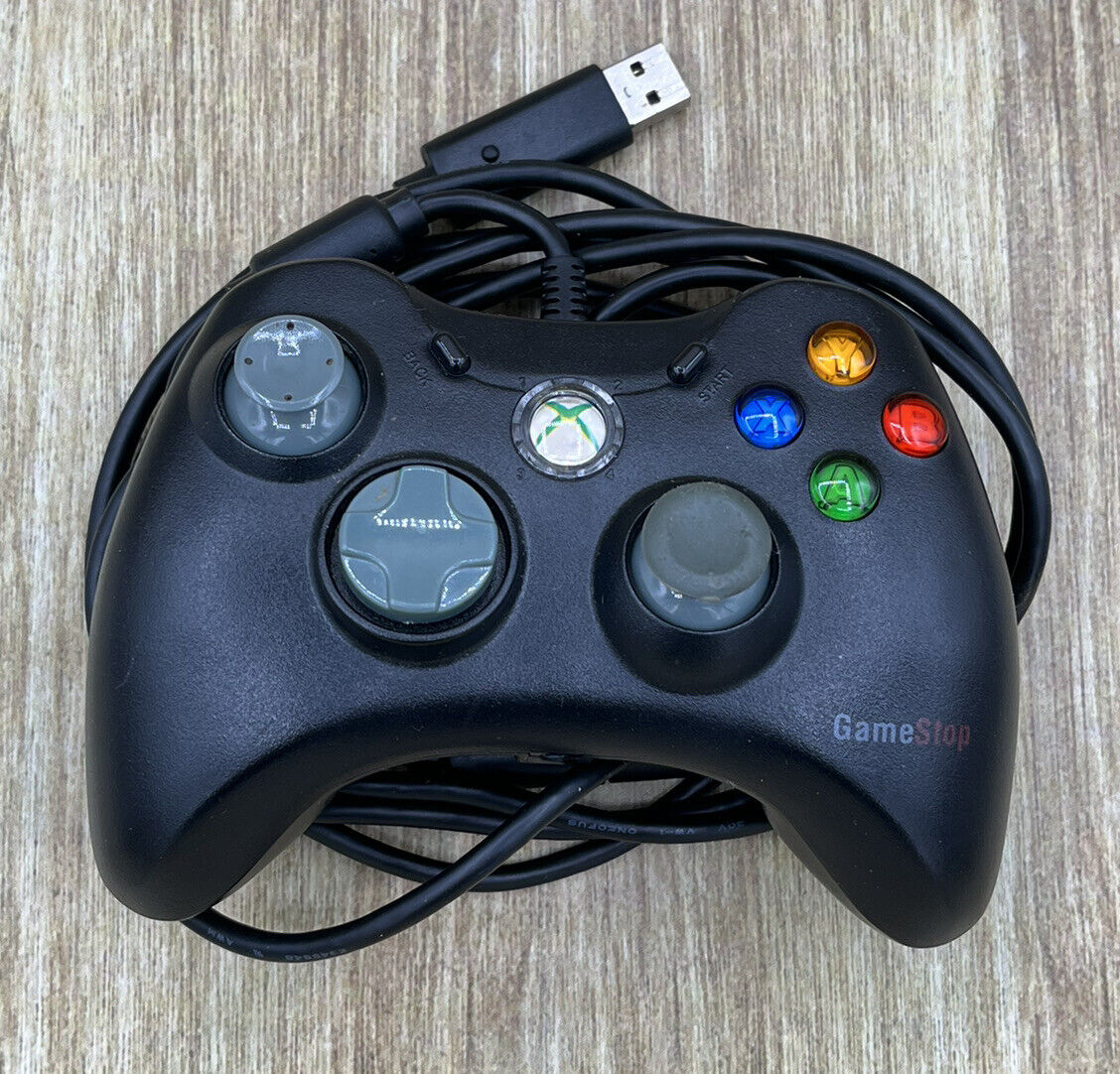 WIRED USB CONTROLLER FOR PC & XBOX 360 - BLACK