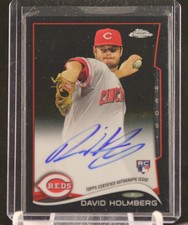 2014 Topps Chrome DAVID HOLMBERG /25 AUTO Rookie BLACK Refractor AUTOGRAPH Reds