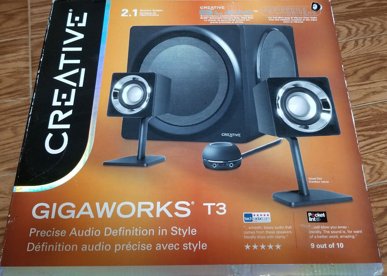 Creative GigaWorks T3 2.1 Multimedia 最大88％オフ！ $249 Sound 売り切り御免 Surround Retail