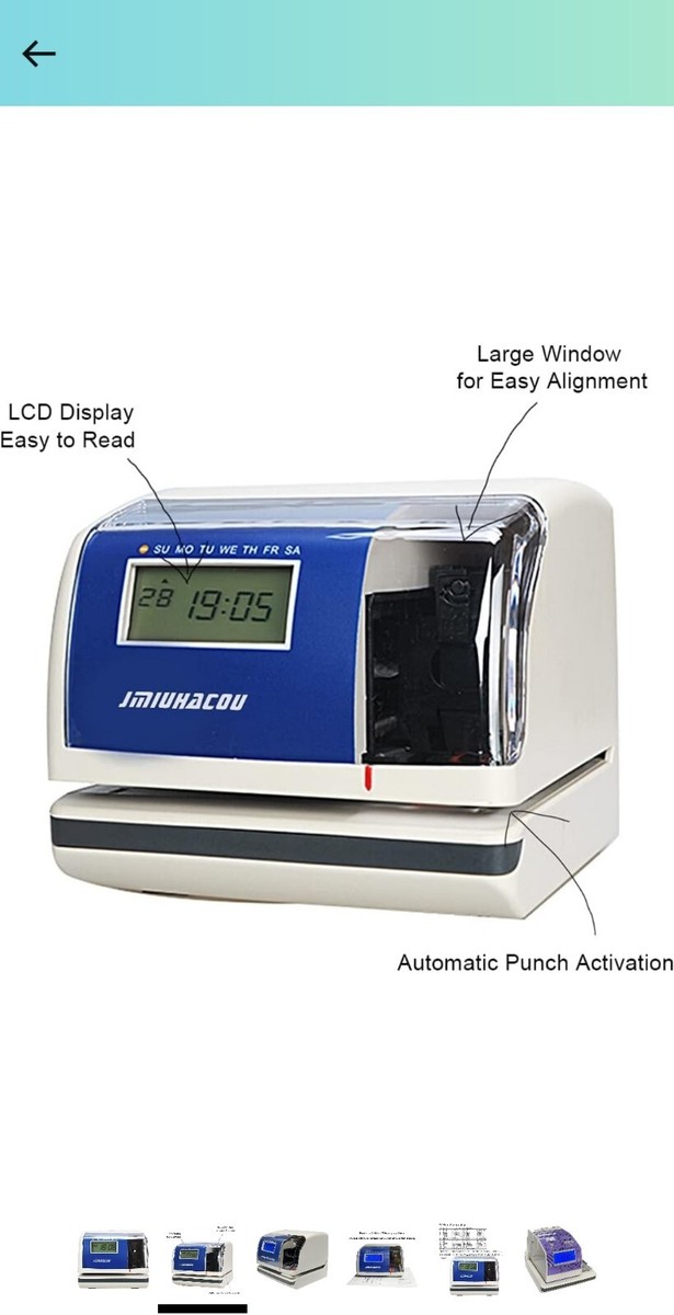 Document Stamp With Date 880 Digital Time Clock & Document Stamp - Wall ...