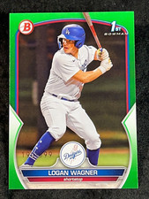 2023 Bowman 1st NEON GREEN PROSPECT ROOKIE Logan Wagner 190/399