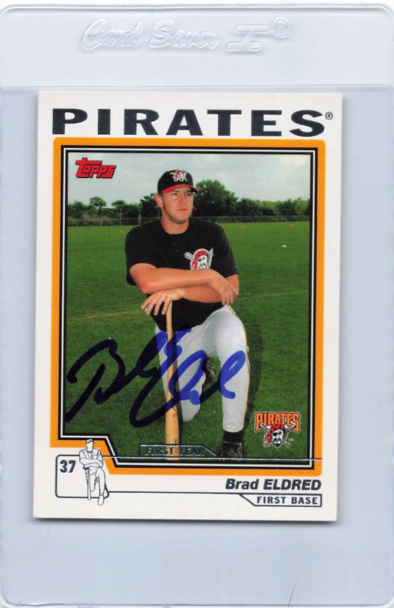 2004 Topps Traded #T207 Brad Eldred Pirates Signed Auto