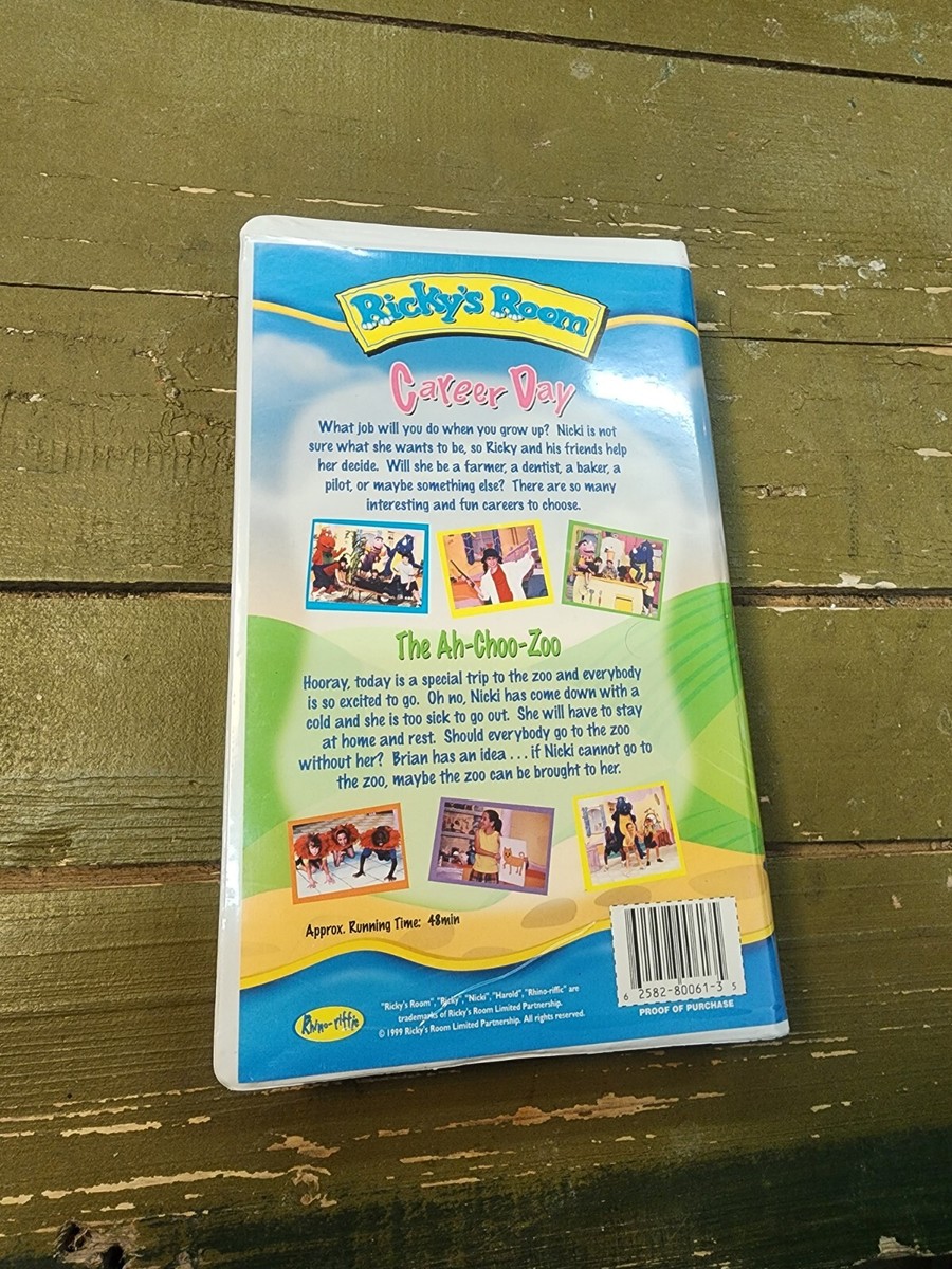 Ricky's Room Vhs Career Day The Ah-Choo-Zoo Ultra Rare Lost Media