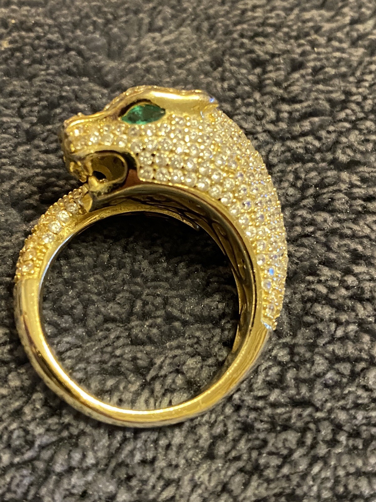 Leopard/Tiger-925 Silver Ring  Size-9!!!!!!! - image 1