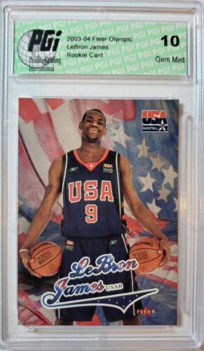 @@@ LeBron James 2003-04 Skybox/Fleer Team USA Rookie Card PGI 10 Lakers - Picture 1 of 1