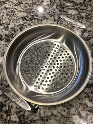 All Clad Stainless  Outdoor Grilling Skillet Fry Pan Perforated