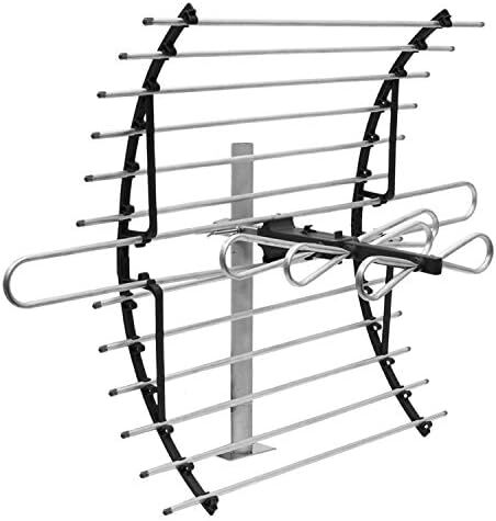 Compact Weatherproof Long Range Attic TV Antenna for 4K HD Smart TVs