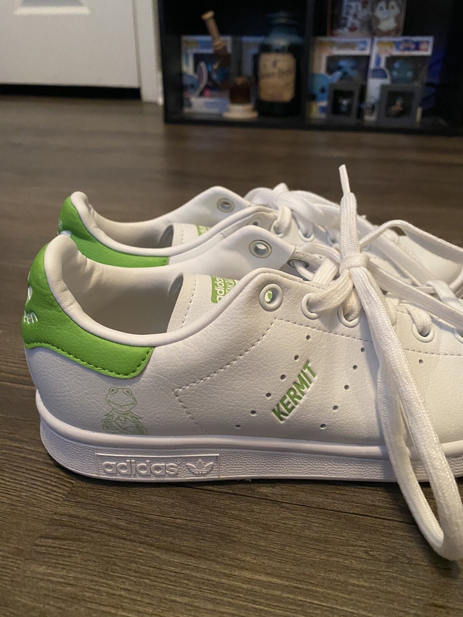 adidas gazelle silver green womens Disney Kermit Stan Smith Shoes GX9513