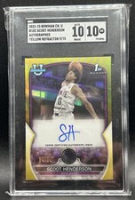 2022/23 Bowman U 1st Bowman Scoot Henderson RC On Card Auto /75    SGC10/10