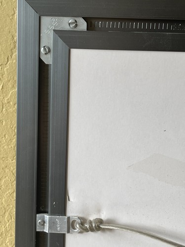 Vintage große Glasmalerei mit dickem Profi Stahlrahmen Handwerker Stil - Bild 8 von 10