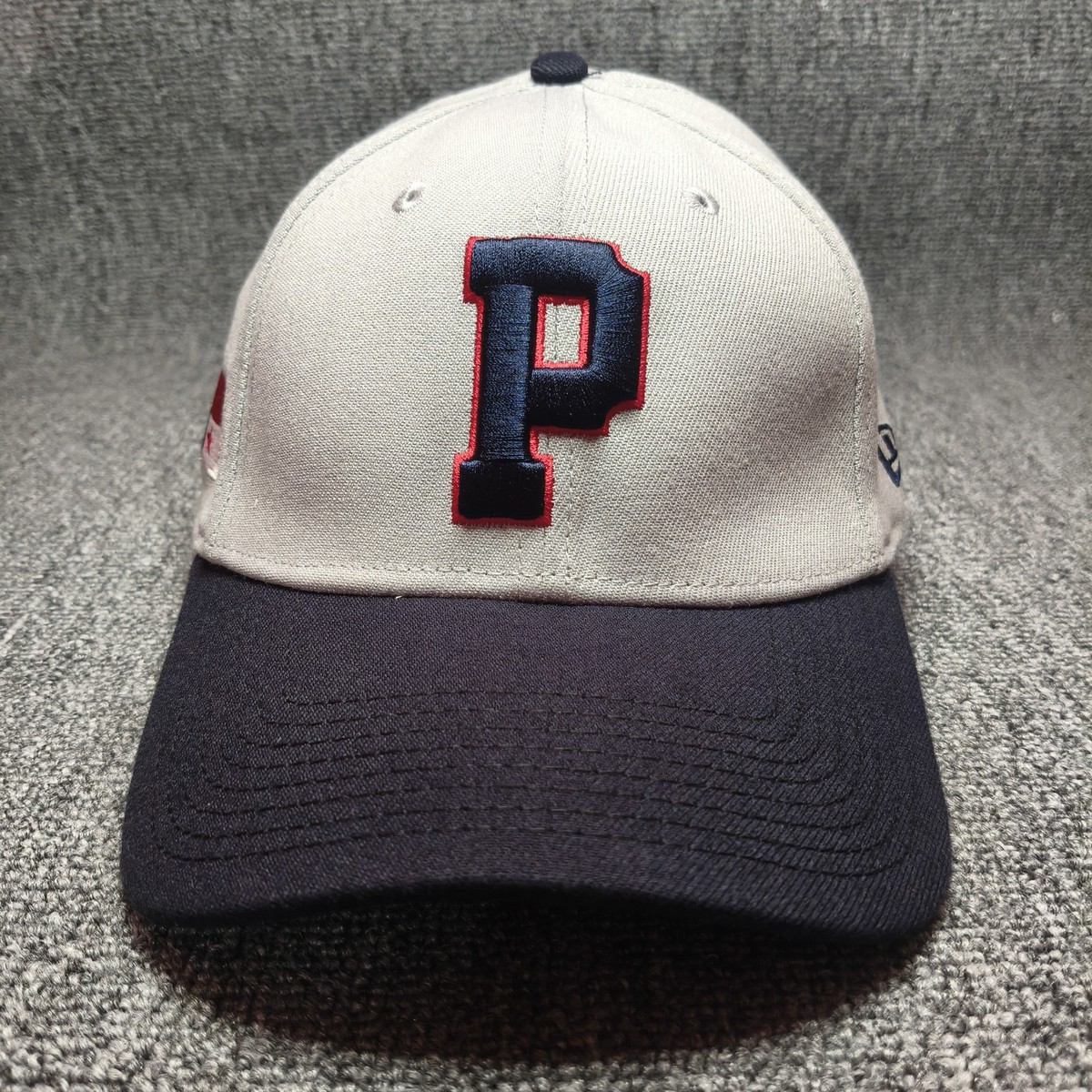 New Era 39THIRTY Panama Fedebeis Baseball Cap Hat Grey Navy Blue Stretch Fit