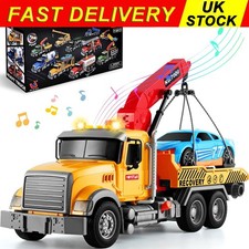 Tow Truck Toy Large Transporter With Light/Sound Function Safe Premium Xams Gift