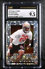 1997 SKYBOX E-X 2000 ESSENTIAL CREDENTIALS #30 WARRICK DUNN RC 37/100 CGC 9.5 