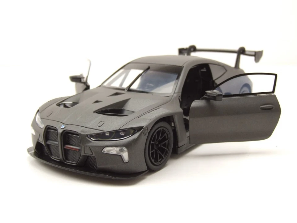 BMW M4 GT3 Matt Nero Modellino 1:24 MotorMax - Immagine 4 di 4