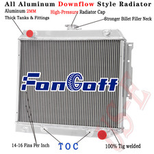 2374 22w 3 Row Aluminum Radiator Fit 1968-1974 Dodge Challenger Charger Coronet