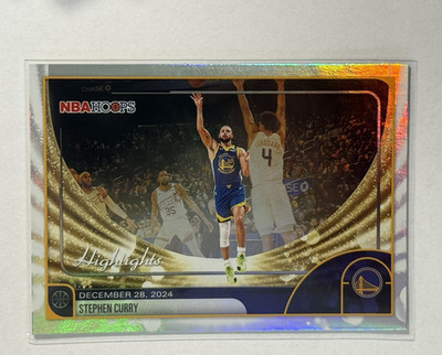2024-25 Topps NBA Hoops Stephen Curry Golden State Warriors #261 Highlights
