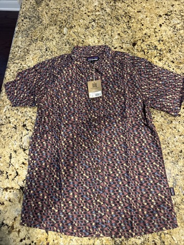 Patagonia Men's Go To Shirt Fire Floral Shirt Button Up - Men's Small S