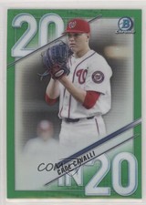 2020 Bowman Draft 20 in '20 Green Refractor 60/99 Cade Cavalli #20IN20-CC 0q21