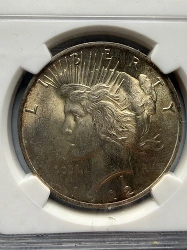 1922 US $1 Peace Dollar NGC MS-64 Brilliant Luster Exceptional Details
