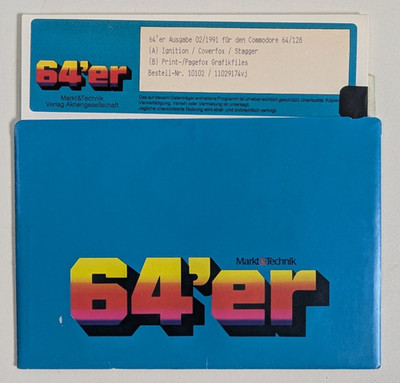64´er Heftdiskette 2/91 | Commodore 64 | Pagefox | Markt und Technik Verlag