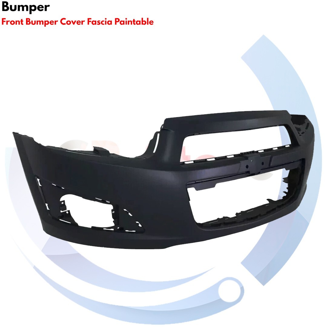 Front Bumper Cover Fascia & Grille Assembly Kit For 2012-2016 Chevrolet Sonic