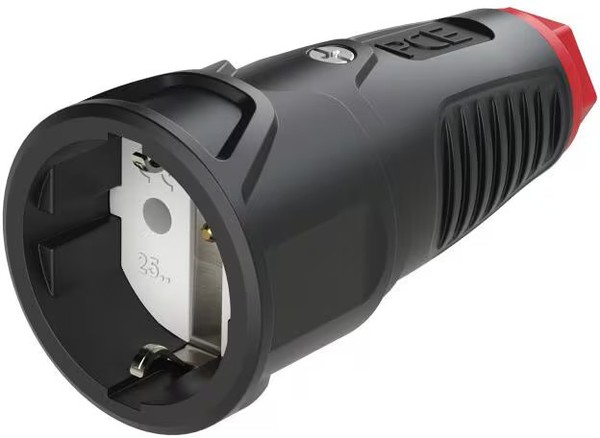 Pce Taurus2 Gummi-Kupplung Nat IP20, Gerade, Schwarz/Rot (2510-Sr)-image