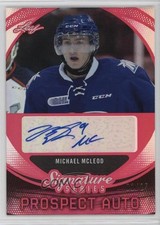 2015 Leaf Signature Series Prospect Red 1/25 Michael McLeod #SP-MM2 Auto 12jy