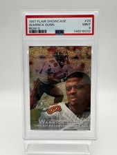 1997 FLAIR SHOWCASE #29 WARRICK DUNN ROW 0 PSA 9 Pop 5