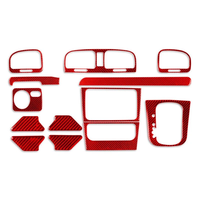 Juego completo de molduras interiores de fibra de carbono 13 piezas para Volkswagen VW Golf 6 MK6 GTI 08-12 Foto 2 de 4