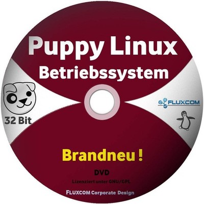 2021 Puppy Linux Slacko 7.0 32 Bit, Live DVD komplettes Betriebssystem, englisch