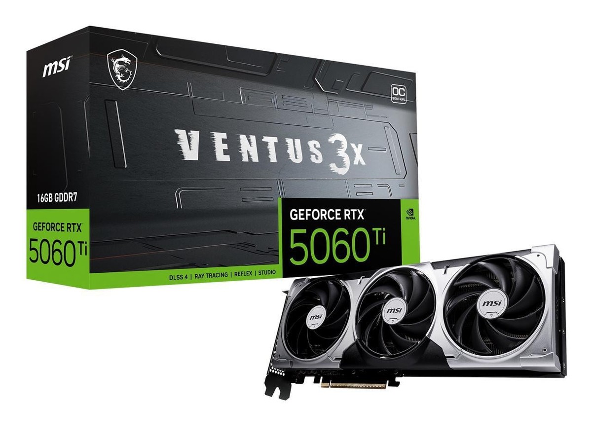 MSI Ventus GeForce RTX 5060 Ti 16GB GDDR7 PCI Express 5.0 x 16