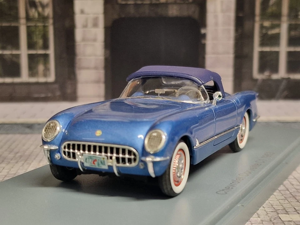 1/43 NEO SCALE MODELS - CHEVROLET CORVETTE C1 SPIDER CABRIOLET CLOSED 1953 - Immagine 2 di 4