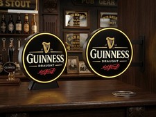 Lampe Led Guiness Murale ou à Poser - Impression 3D - Déco Vintage 22cm