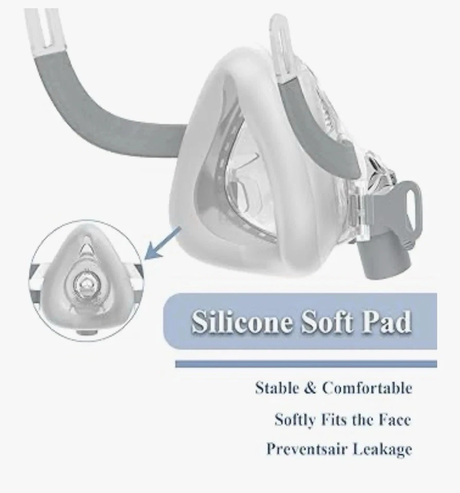 Mascarilla nasal F20 tamaño mediano para CPAP y BIPAP - F2 cara completa Foto 2 de 4