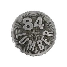 Rare Vintage 84 Lumber Western Belt Buckle By Eagle Foundry Products Tree Wood 